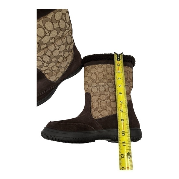 Coach Women's Sherman Signature Cold Weather Boots Size 8 B - Picture 9 of 15